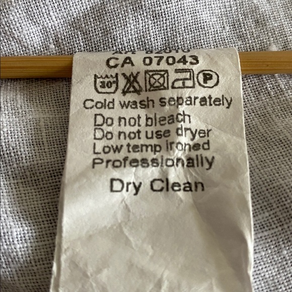 Italian Linen Crochet Lace  Sleeve tie cuff  pullover Tunic Blouse Size Large - Picture 13 of 13